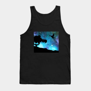 Owl and stars Tank Top